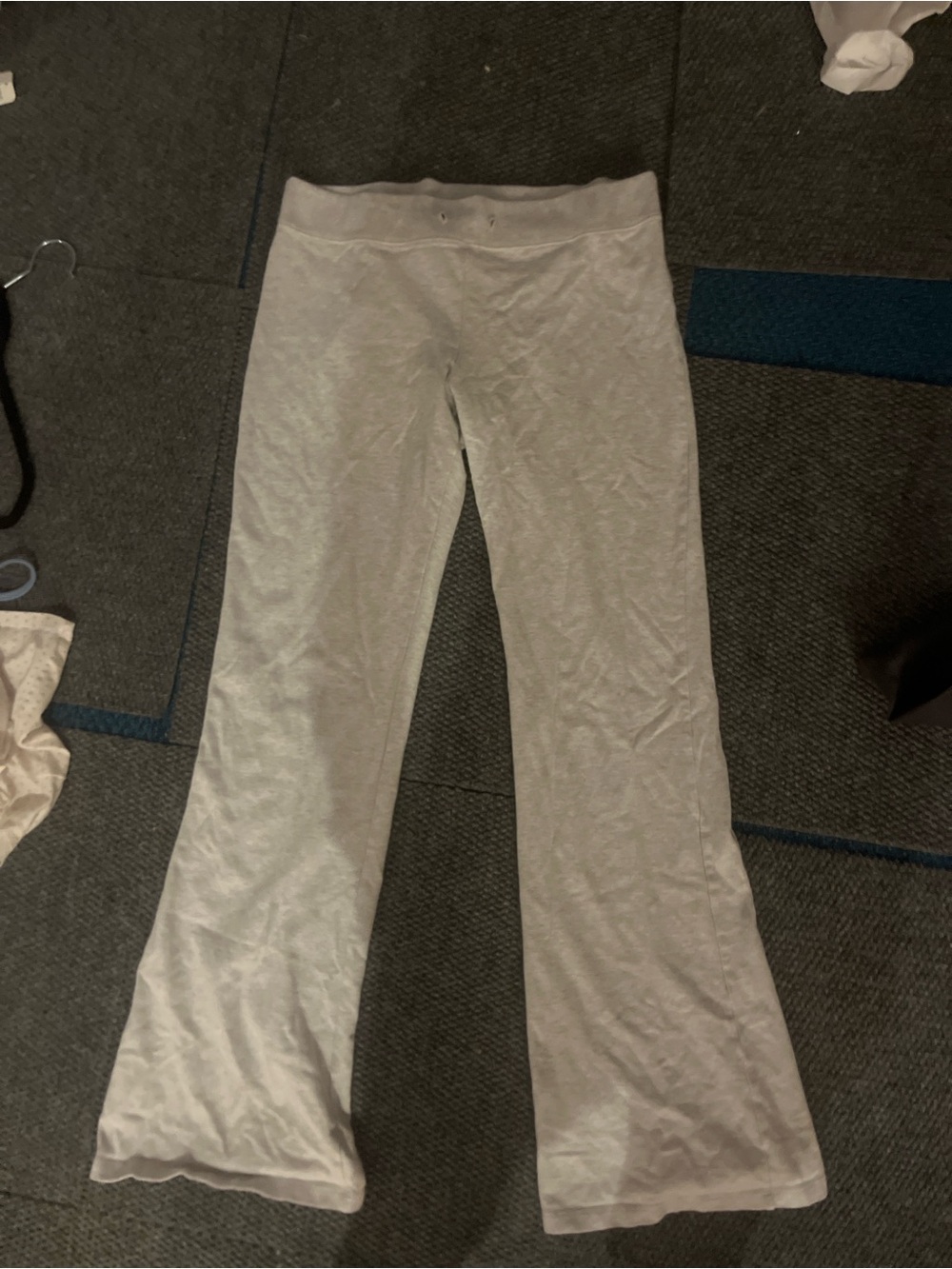 Brandy Melville light gray flared pants
